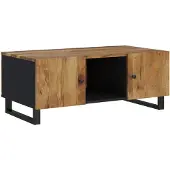 vidaXL Salontafel 100x54x40 cm massief mangohout en bewerkt hout