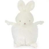 Bunnies By The Bay Roly Poly Bun Bun Knuffel - Knuffeldier - Geborduurde details - Konijn - 13 cm - Wit