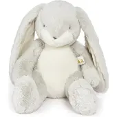 Bunnies By The Bay Nibble Konijn - Knuffeldier - Geborduurde details - 38 cm - Grijs