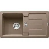 Franke spoelbak STRATA STG 614-78 Cashmere met centraal afvoerkraan / Uitsparing: 760 x 415 cm / Inbouwspoelbak