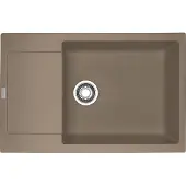 Franke Maris Inbouwspoel, Fragranit spoel MRG 611-78 XL, kleur: Cashmere, met drukknop, roestvrij staal, vanaf 60 cm. Artikelnummer: 114.0476.