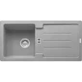 Franke spoelbak STRATA STG 614, steingrijs, met afvoerplug / Uitsparing: 840 x 415 cm / Inbouwspoelbak