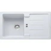 Franke spoelbak STRATA STG 614-78 Glacier met excenterventiel / Uitsparing: 760 x 415 cm / Inbouwspoelbak
