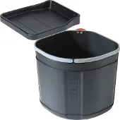 Franke Sorter Mini, 17 liter, Rechthoekig, Kunststof, Zwart, 300 mm, 300 mm