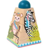 Small Foot - Houten Stapeltoren Jungle, 6dlg.