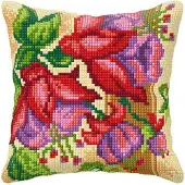 Kanex Borduurpakket kussenpakket fuchsia 9024