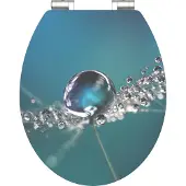 Schutte MDF High Gloss WC-bril WATER DROP met soft-close 80544