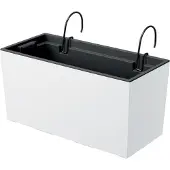 Prosperplast Urbi Case W Collection 39.5x18.5x19.5 Cm Flowerpot Transparant