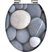 Schutte MDF WC-bril GREY STONE met soft-close 80130