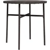 vidaXL Salontafel 45 cm poly rattan bruin