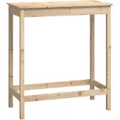 vidaXL Bartafel 100x50x110 cm massief grenenhout