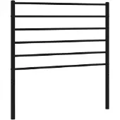 vidaXL Vervangend hoofdbord metaal zwart 107 cm