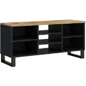 vidaXL Tv-meubel 100x33x46 cm massief mangohout en bewerkt hout