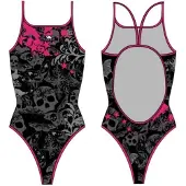 Turbo Skull Butterflyers Stars Swimsuit Zwart 2XL Vrouw