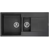 Reginox Amsterdam 15 spoelbak 100x50cm Black Silvery R30967