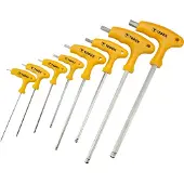 Topex - T-Type Inbussleutels - 2-10 mm - Set van 8 stuks - Ergonomische Handgreep