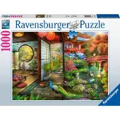 Ravensburger Puzzel Theehuis in de Japanse Tuin - Legpuzzel - 1000 stukjes