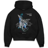MJ Gonzales Sweatshirt 'SAINT V.1' blauw / grijs / zwart / wit