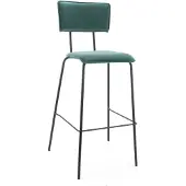 Workliving Barkruk Hoog Bo - Velvet Earth Teal