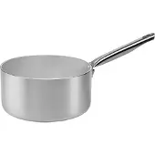 HorecaTraders Steelpan | Aluminium | 2 Liter | Ø18 cm | Gas, elektrisch, keramisch