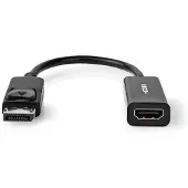 Nedis DisplayPort-Kabel | DisplayPort Male | HDMI Output | 0.2 m | 50 stuks - CCGT37150BK02 CCGT37150BK02