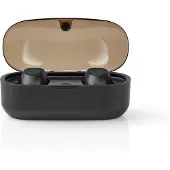 Nedis premium True Wireless Stereo in-ear Bluetooth earphones met microfoon en opbergcase - Micro USB + draadloos laden / zwart