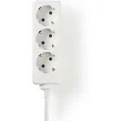 Nedis Stekkerdoos 3-voudig | | 1.5 meter (Wit)