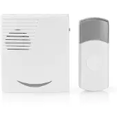 Nedis Draadloze Deurbelset | 80 dB | 100 m | IP44 | 1 stuks - DOORB211WT DOORB211WT