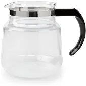 Nedis Glazen Koffiekan | 1.2 l | Transparant | 1 stuks - KACM100CPBK