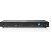 Ginza.se HDMI Matrix-Switch - 4 x 2-Poorts poort(en) - 4x HDMI Input - 2x 3,5 mm / 2x HDMI Output / 2x TosLink - 4K@60Hz - 18 Gbps - Afstandbestuurbaar - Metaal - Antraciet