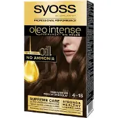 Syoss Oleo Intense 4-18 Haarverf - Mokkabruin - Permanente Haarkleuring - Ammoniakvrij - Met Voedende Oliën - 100% Grijsdekking - Langdurige Kleur - 1 stuk