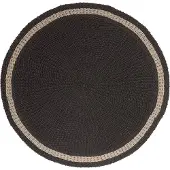 MUST Living Prado vloerkleed zwart rafia met zeegras 150cm