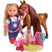 Smoby Evi Love - Dokter Evi Paarden - 12 cm - minipop - vanaf 3 jaar