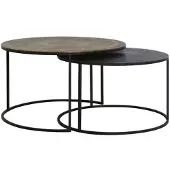 Light & Living salontafel talca set van 2 75x75x45cm -