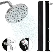 LifeGoods Buitendouche - Solar - 360° Draaibare Douchekop - 35L - Zwart