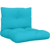 vidaXL Palletkussens 2 st oxford stof turquoise