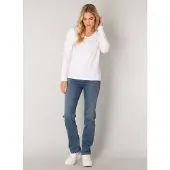 Base Level basic longsleeve Yare wit female | Maat: 44