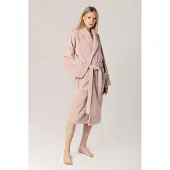 Casilin Teddy Fleece Badjas Misty Pink - S