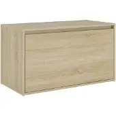 vidaXL Halbank 80x40x45 cm bewerkt hout sonoma eikenkleurig