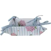 Clayre & Eef Broodmand 35x35x8 cm Blauw Roze Katoen Hortensia Blauw