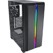 Montech SKY ONE LITE, Midi-tower, PC, Zwart, Micro ATX, Mini-ITX, Gaming, Blauw, Groen, Rood