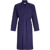 Ringella Wafelpatroon badjas blauw uniseks - Blauw - Maat - XXL
