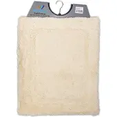 Wicotex - Bidetmat - WC mat - Toiletmat uni Beige - Badmat - Antislip onderkant - Afmeting 50x60cm