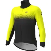ALÉ Gradient Long Sleeve Jacket Black/Fluorescent Yellow || Maat: L