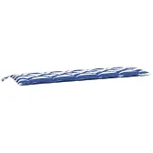 vidaXL Bankkussen gestreept 180x50x7 cm stof gestreept wit en blauw