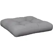 vidaXL Palletkussen 58x58x10 cm stof grijs