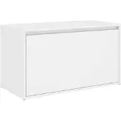 vidaXL Halbankje 80x40x45 cm bewerkt hout wit