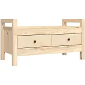 vidaXL Halbankje 80x40x43 cm massief grenenhout