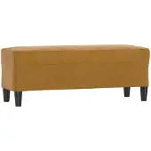 vidaXL Bankje 100x35x41 cm fluweel bruin