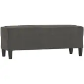 vidaXL Bankje 100x35x41 cm fluweel donkergrijs